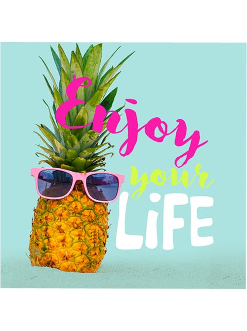 Lot de 20 serviettes en papier Enjoy ananas - Kiabi