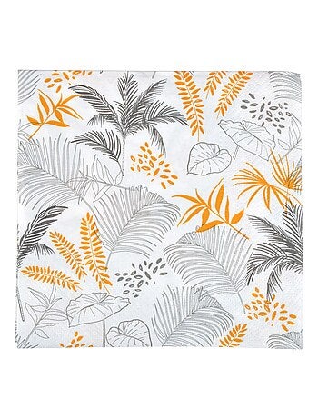 Lot de 20 serviettes en papier Exotic mood