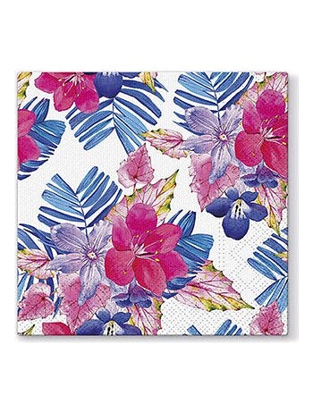 Lot de 20 serviettes en papier Exotica