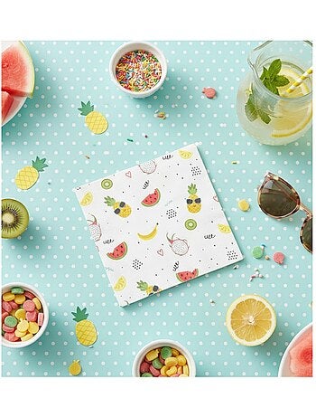 Lot de 20 serviettes en papier Happy sun