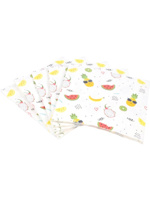 Lot de 20 serviettes en papier Happy sun - Kiabi
