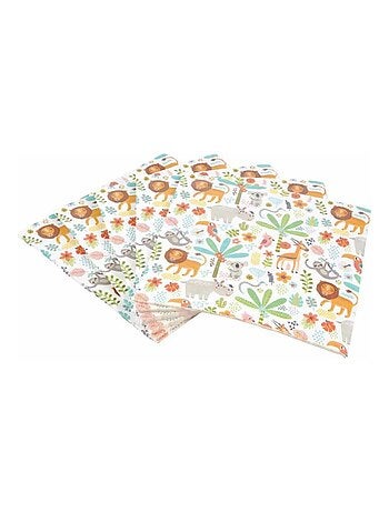 Lot de 20 serviettes en papier Leo L'explorateur