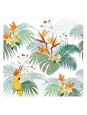 Lot de 20 serviettes en papier Oiseau tropical