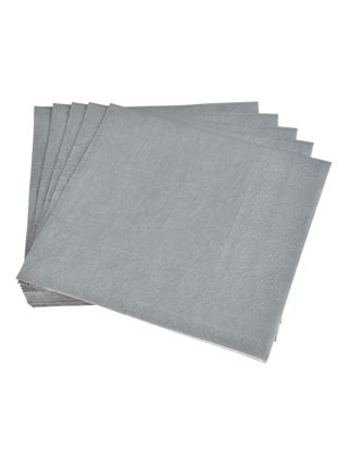 Lot de 20 serviettes en papier Tendance Uni