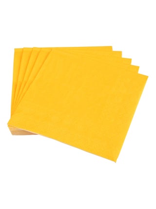 Lot de 20 serviettes en papier Tendance Uni