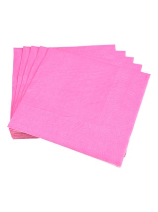Lot de 20 serviettes en papier Tendance Uni