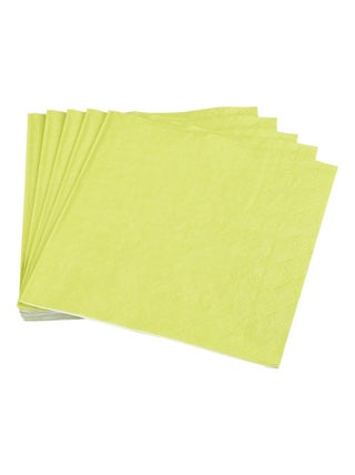 Lot de 20 serviettes en papier Tendance Uni