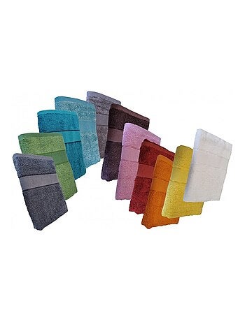 Lot de 20 serviettes invités colorés en Bambou