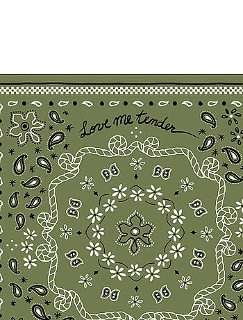 Lot de 20 serviettes papier bandana