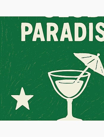Lot de 20 serviettes papier club paradiso