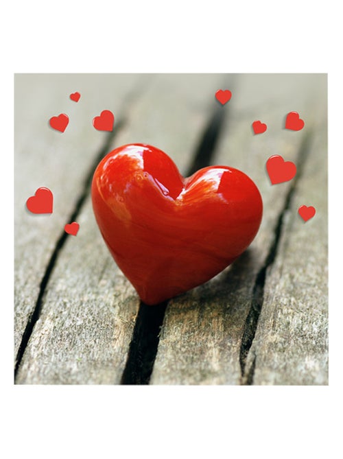 Lot de 20 serviettes papier coeur - Kiabi