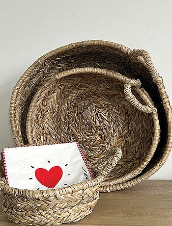 Lot de 20 serviettes papier cœur