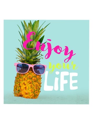 Lot de 20 serviettes papier enjoy ananas