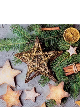 Lot de 20 serviettes papier Gateau de noel