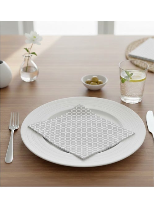 Lot de 20 serviettes papier Geometrique - Kiabi