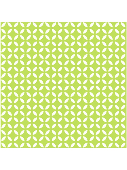 Lot de 20 serviettes papier geometrique vert - Kiabi