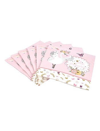 Lot de 20 serviettes papier jolie cygnes