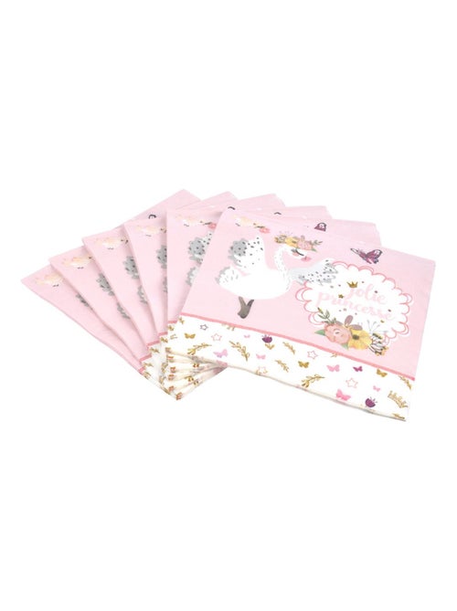 Lot de 20 serviettes papier jolie cygnes - Kiabi