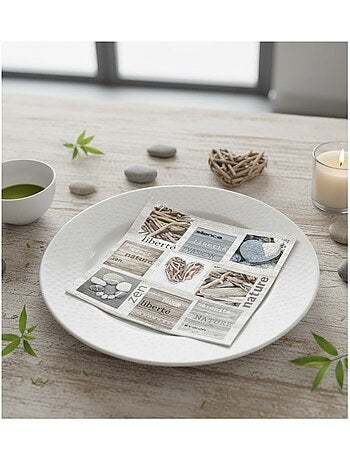 Lot de 20 serviettes papier Liberte