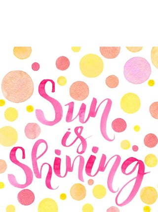 Lot de 20 serviettes papier sun