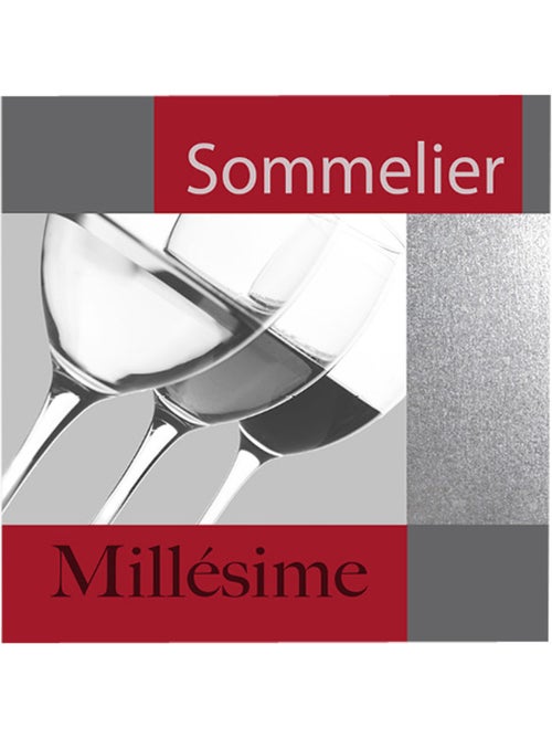 Lot de 20 serviettes papier vin - Kiabi