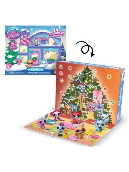 Lot de 24 calendrier de l'avent - surprises - bandai littlest pet shop - Kiabi