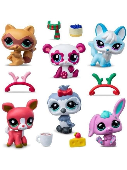 Lot de 24 calendrier de l'avent - surprises - bandai littlest pet shop - Kiabi