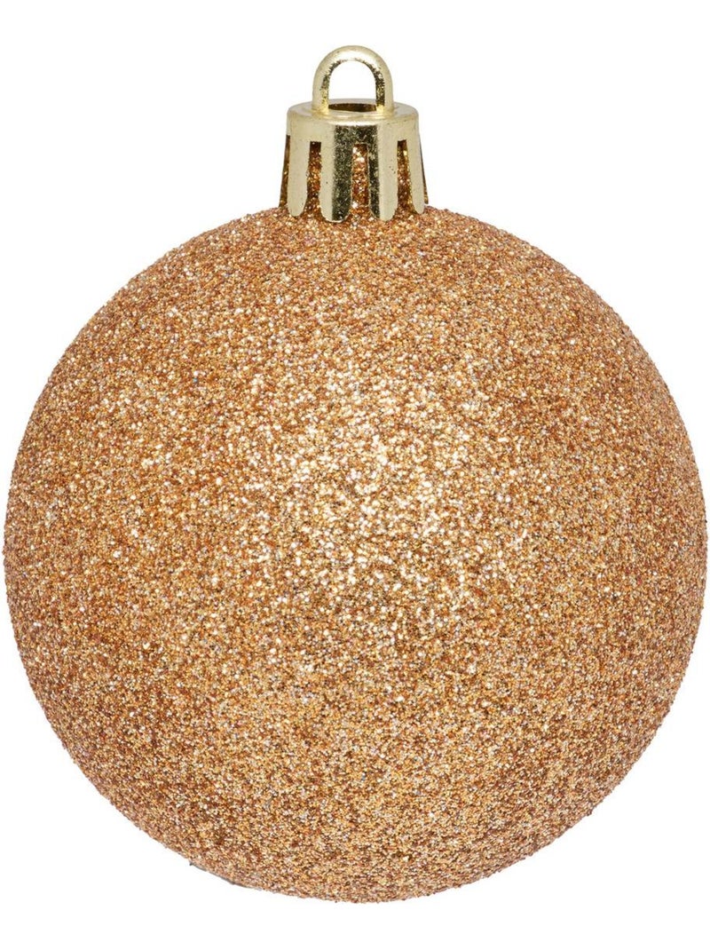 Lot de 25 boules de noël d.6 cm jokli Marron - Kiabi