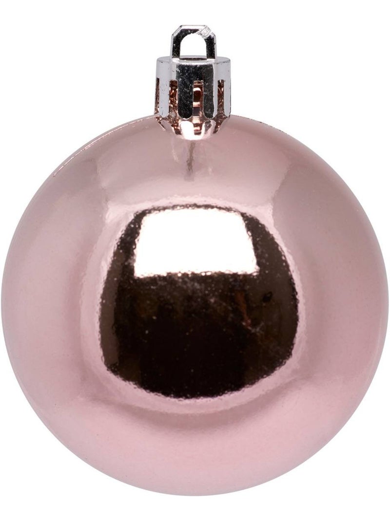 Lot de 25 boules de noël d.6 cm jokli Rose - Kiabi