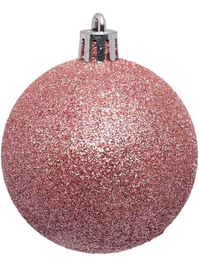 Lot de 25 boules de noël d.6 cm jokli Rose - Kiabi