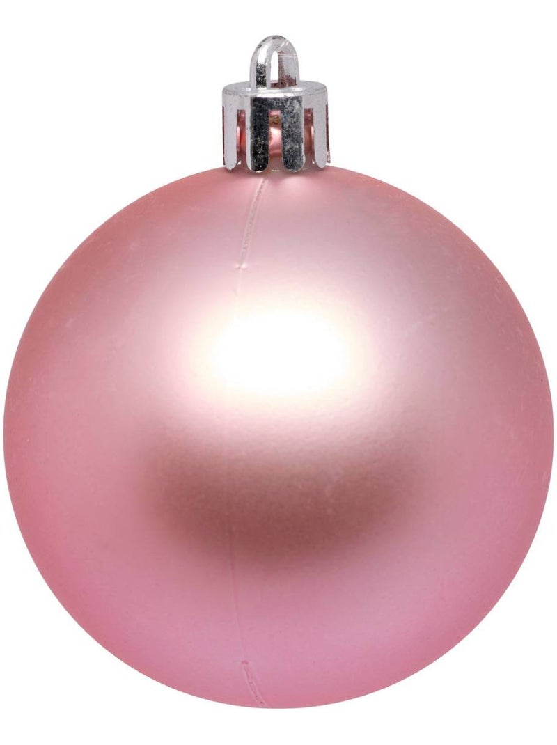 Lot de 25 boules de noël d.6 cm jokli Rose - Kiabi