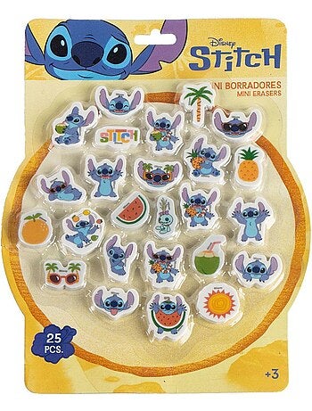 Lot de 25 gommes - Stitch - Disney - Idée cadeau stitch