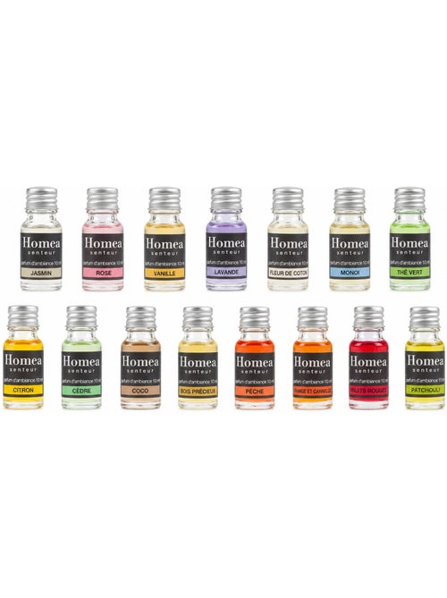 Lot de 28 fioles de parfum d'ambiance 10 ml - Kiabi