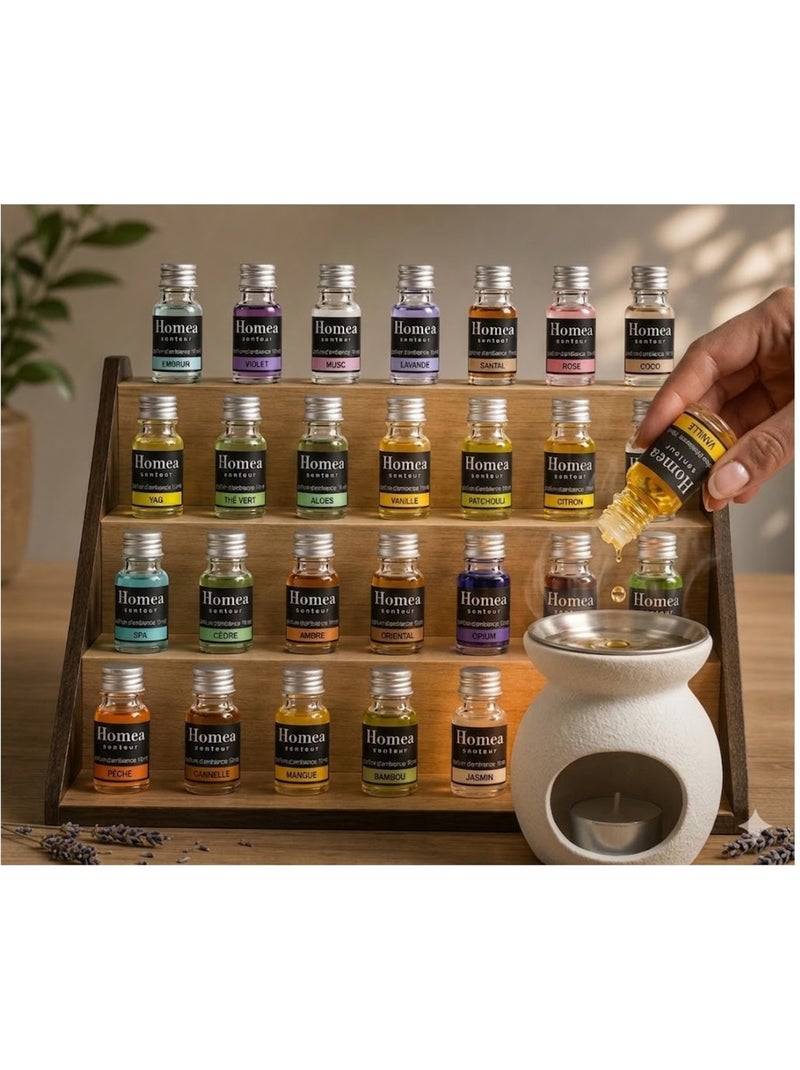 Lot de 28 fioles de parfum d'ambiance 10 ml Multicolore - Kiabi