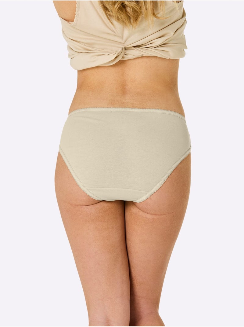 Lot de 3  - Bas De Maillot De Bain Côtes Fines - Taille Standard - Witt Gris Bordeaux Blanc - Kiabi
