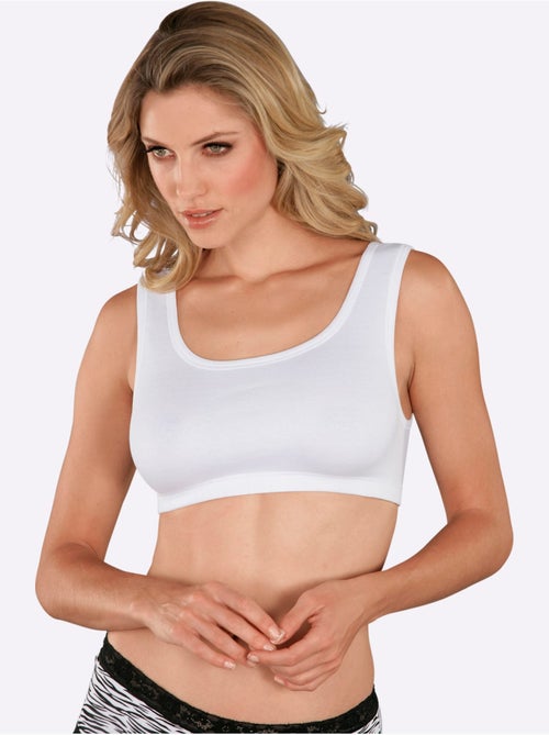 Lot de 3 - Bustier Côtes Fines - Taille Standard - Witt - Kiabi Lot de 3 - Bustier Côtes Fines - Taille Standard - Witt - Kiabi