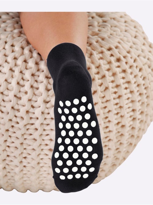 Lot de 3 - chaussettes abs qualité coton - taille standard - witt - Kiabi Lot de 3 - chaussettes abs qualité coton - taille standard - witt - Kiabi