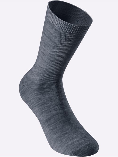 Lot de 3 - Chaussettes Basiques Qualité Coton - Taille Standard - Witt - Kiabi Lot de 3 - Chaussettes Basiques Qualité Coton - Taille Standard - Witt - Kiabi