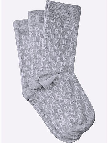 Lot de 3 - chaussettes qualité coton - taille standard - witt