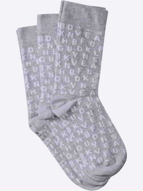 Lot de 3 - chaussettes qualité coton - Taille standard - witt - Kiabi Lot de 3 - chaussettes qualité coton - Taille standard - witt - Kiabi