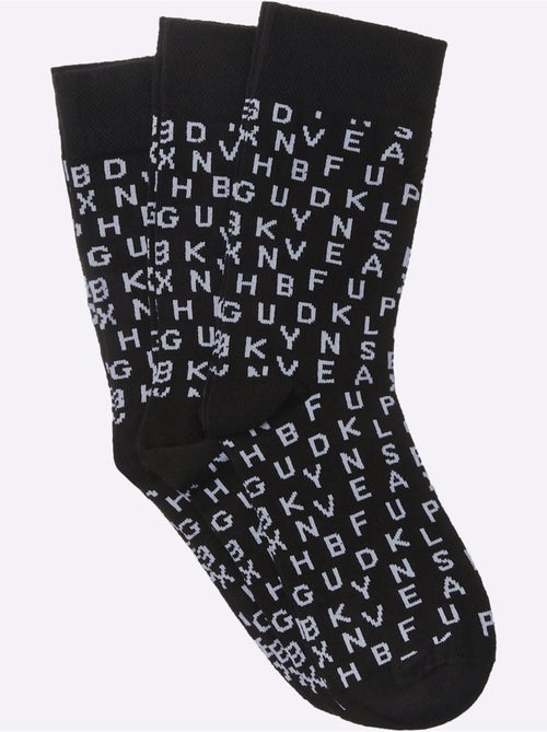 Lot de 3 - chaussettes qualité coton - Taille standard - witt - Kiabi Lot de 3 - chaussettes qualité coton - Taille standard - witt - Kiabi