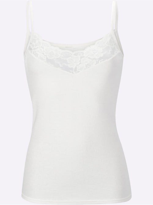 Lot de 3  - Chemise à Bretelles Côtes Fines - Taille Standard - Witt - Kiabi