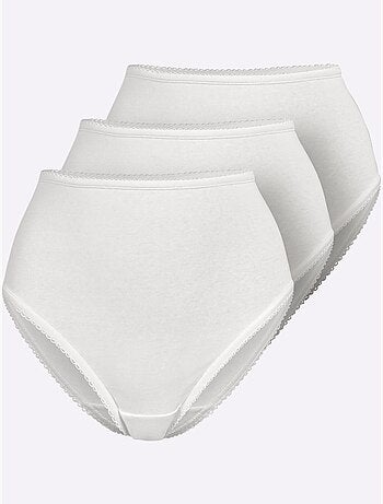 Lot de 3 - Culotte Gainante Côtes Fines - Taille Standard - Witt