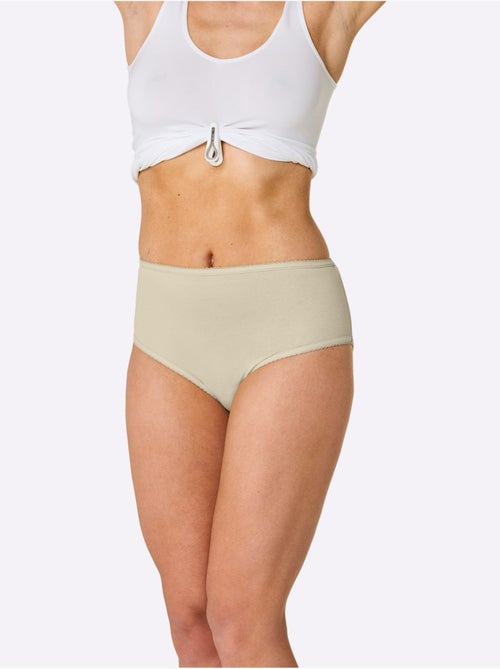 Lot de 3 - Culotte Gainante Côtes Fines - Taille Standard - Witt - Kiabi Lot de 3 - Culotte Gainante Côtes Fines - Taille Standard - Witt - Kiabi