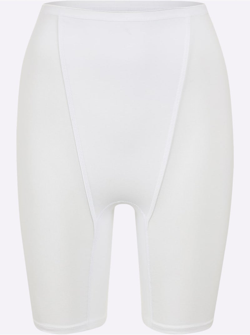 Lot de 3  - Culotte Gainante Jersey Fin - Taille Standard - Witt Blanc - Kiabi