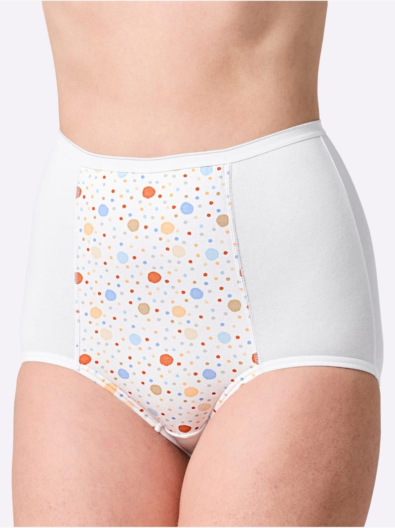 Lot de 3  - Culotte Gainante Jersey Fin - Taille Standard - Witt Blanc - Kiabi