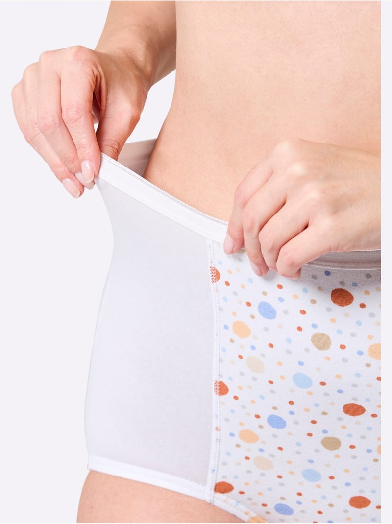 Lot de 3  - Culotte Gainante Jersey Fin - Taille Standard - Witt Blanc - Kiabi