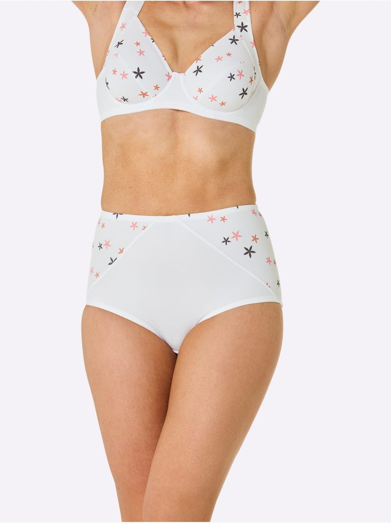 Lot de 3  - Culotte Taille Haute - Taille Standard - Witt Blanc - Kiabi