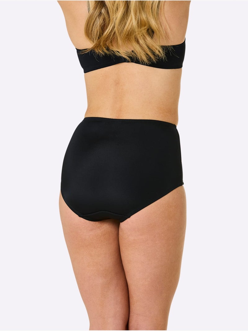 Lot de 3  - Culotte Taille Haute - Taille Standard - Witt Noir - Kiabi