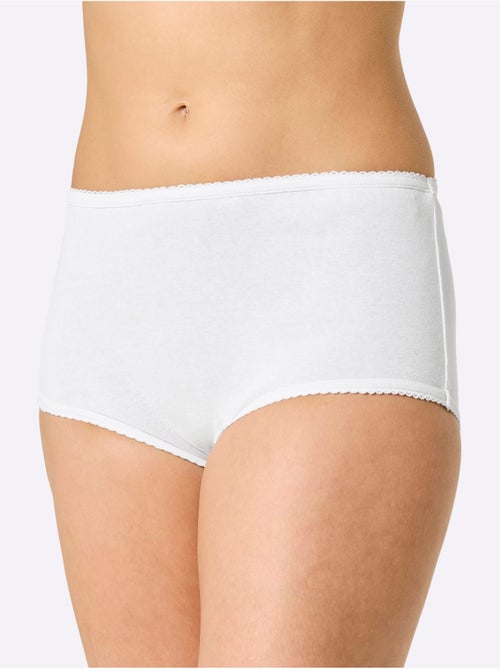 Lot de 3  - Culotte Taille Haute Côtes Fines - Taille Standard - Witt - Kiabi
